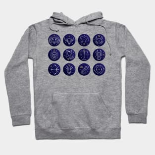 astrological zodiac collections signs illustration Hoodie